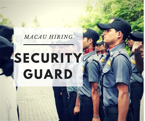 macau, security guard $210,000 jobs .